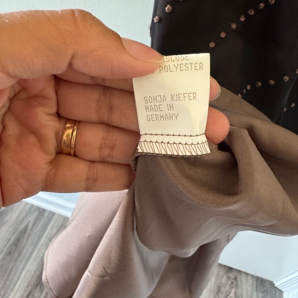 Sonja Kiefer Women’s Silhouette Y2K Baby Doll Style Beaded Gown size XS - Picture 15 of 16